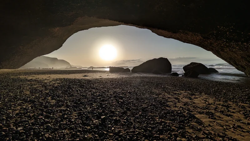 Through the arches in Morocco