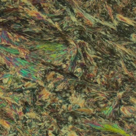 Rotating XPL image of sillimanite aggregates