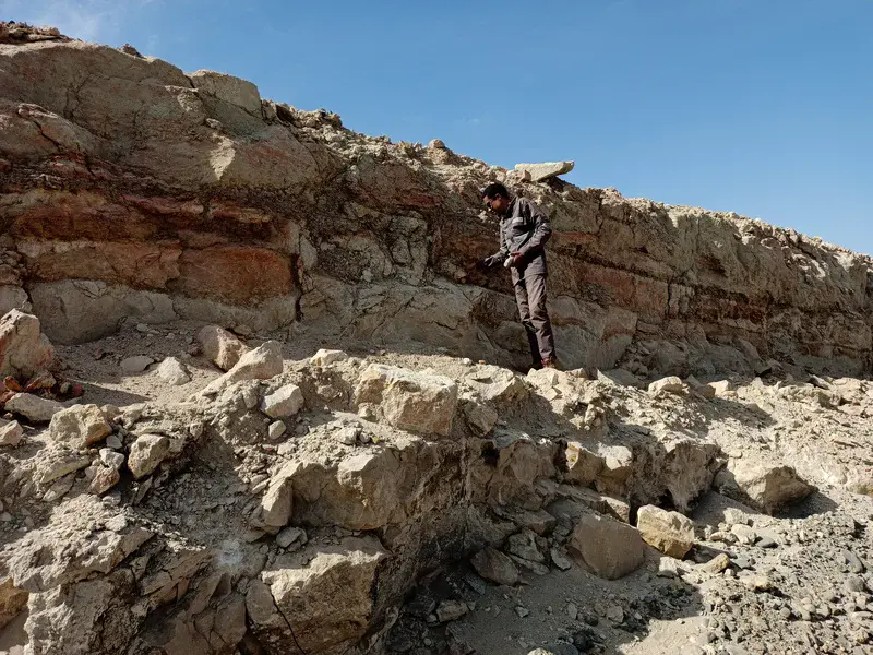 Siltstone & Kaolinite Outcrop