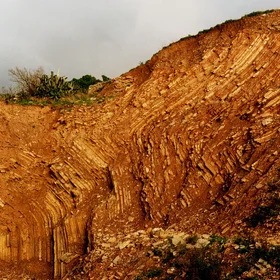 Rock lines written by pressure