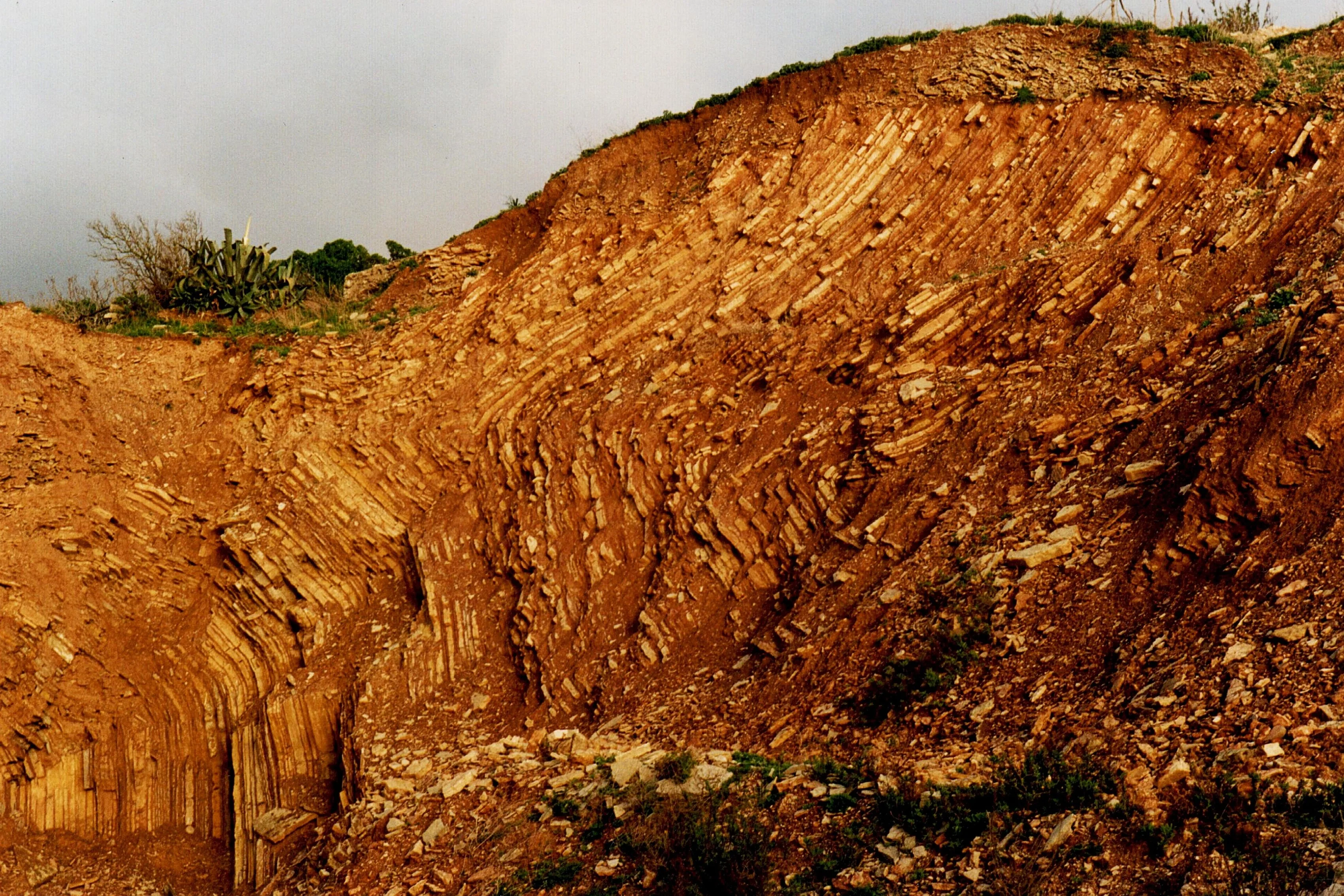 Rock lines written by pressure