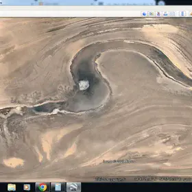 The Iranian desert viper is very beautiful and was taken from Google Earth.