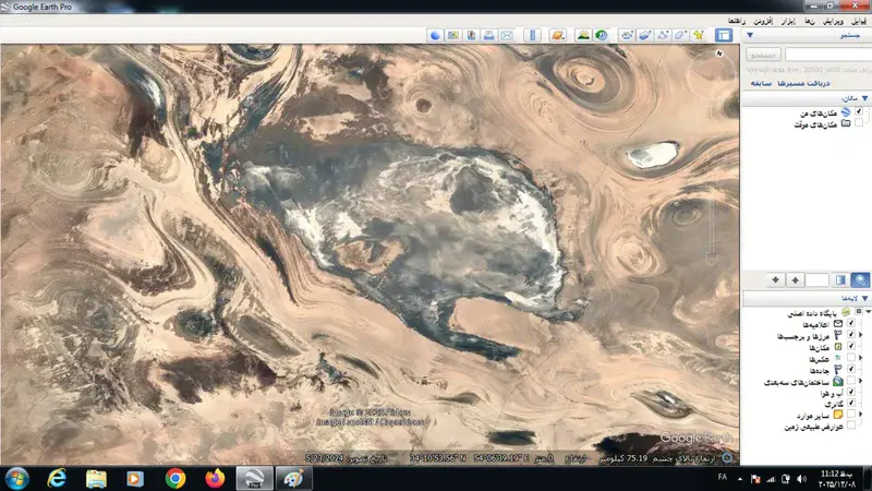 Angry and hungry whale of the central desert of Iran