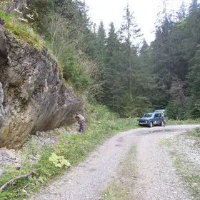Large scale slickenside at the Muránska planina Plateau (Western Carpathians, Slovakia)