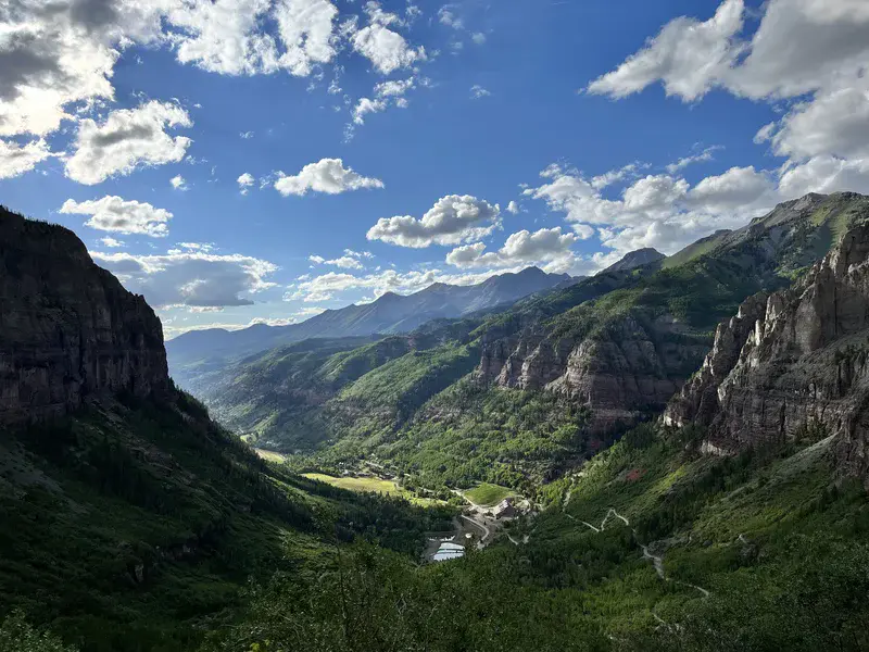 Glacially Carved Telluride valley, Colorado, USA