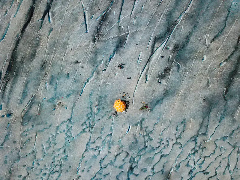 A sky full of scars  - Rhône Glacier, Switzerland
