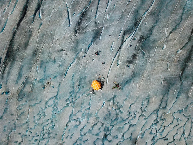 A sky full of scars  - Rhône Glacier, Switzerland