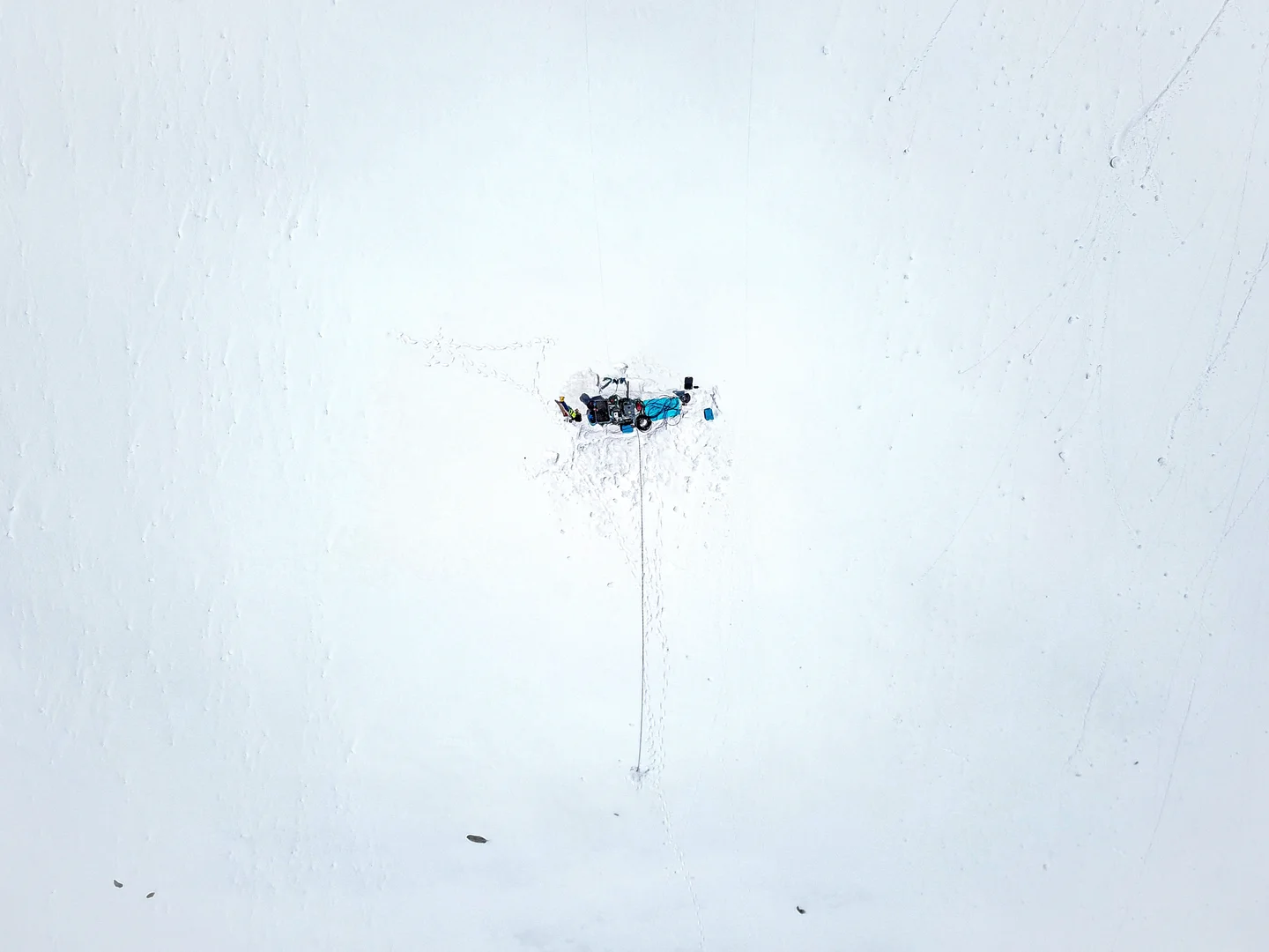 Hotwater in a frozen frame - Alphubel south face, Switzerland