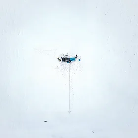 Hotwater in a frozen frame - Alphubel south face, Switzerland