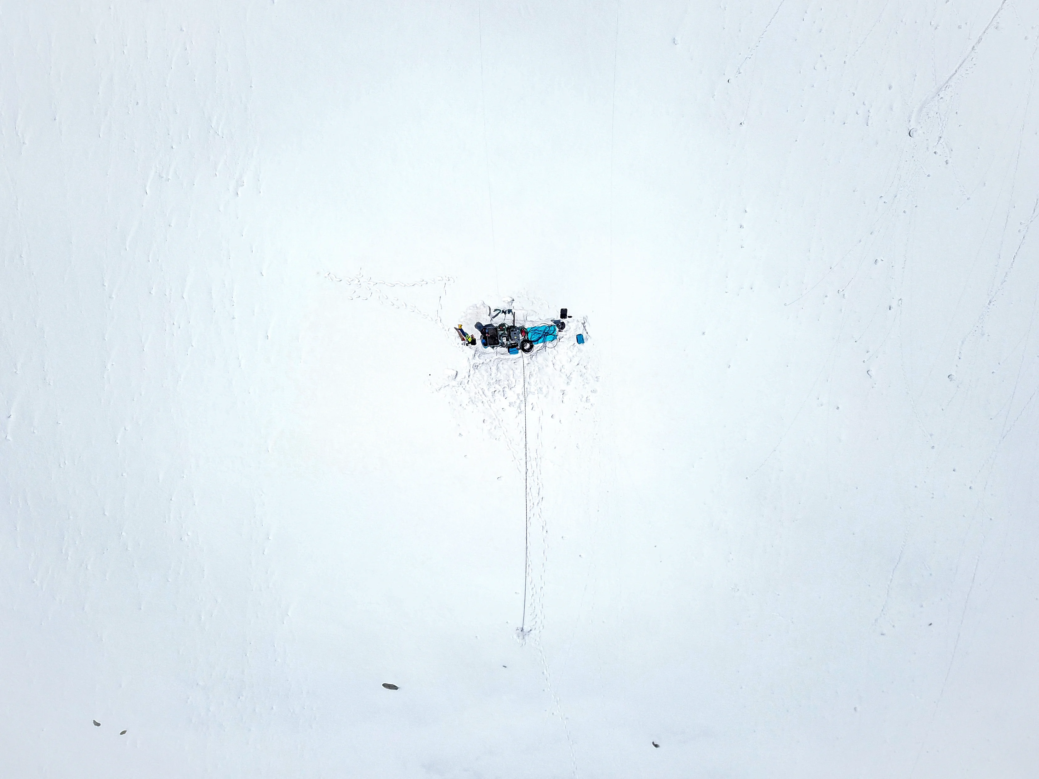 Hotwater in a frozen frame - Alphubel south face, Switzerland