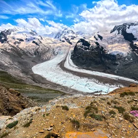Melting Glacier in the Alps