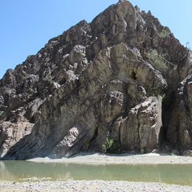 Fault propagation fold , AHORAN region, north of MAKRAN accretionary wedge; southeast IRAN