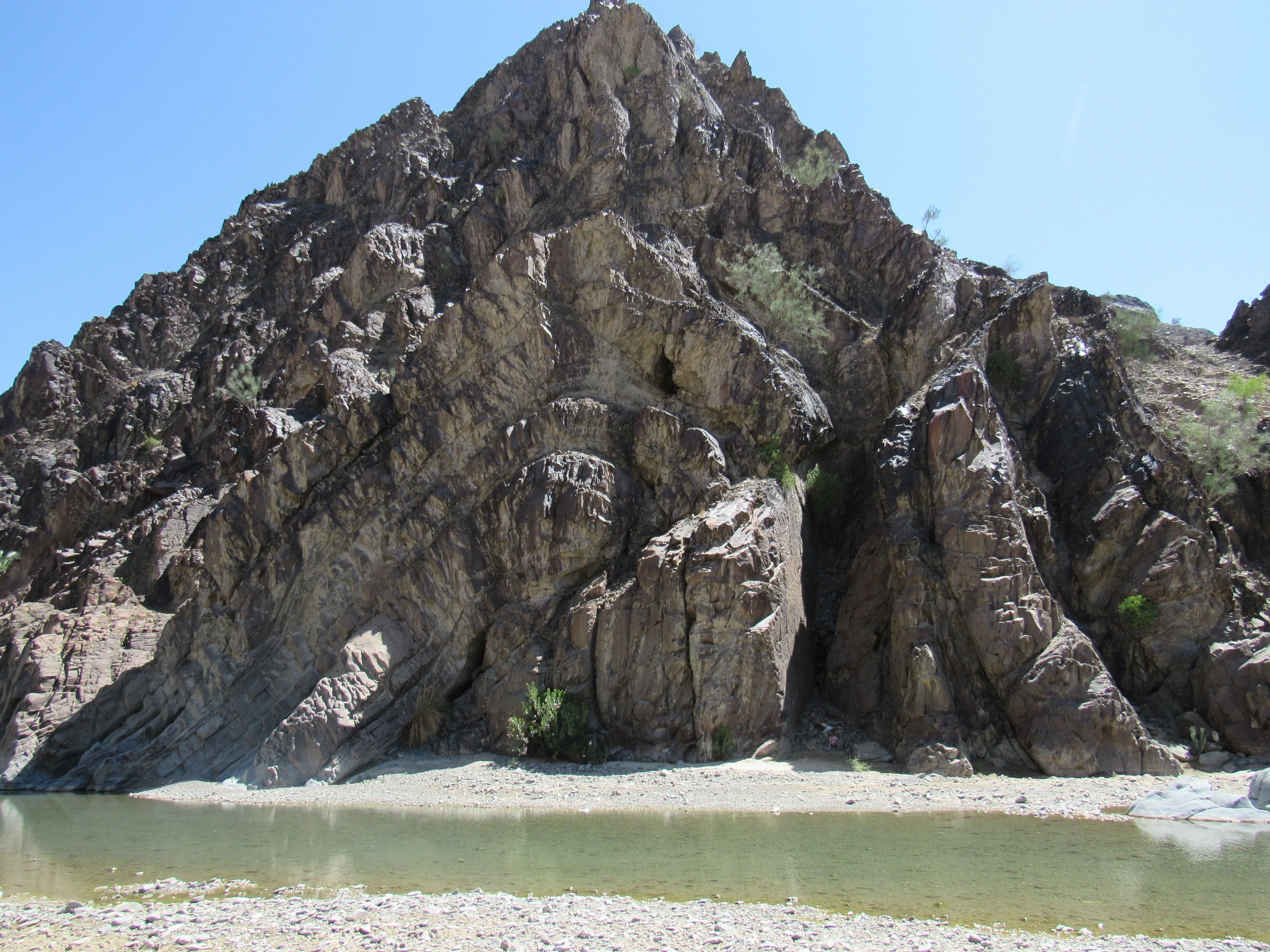 Fault propagation fold , AHORAN region, north of MAKRAN accretionary wedge; southeast IRAN