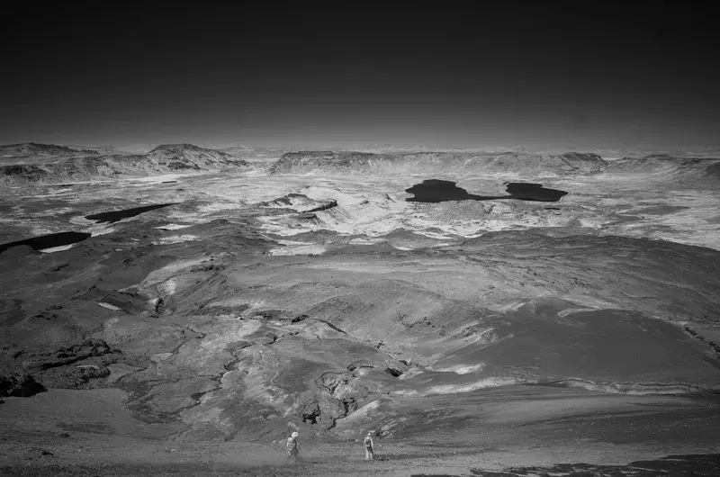 Descent into the Caviahue caldera from Copahue volcano