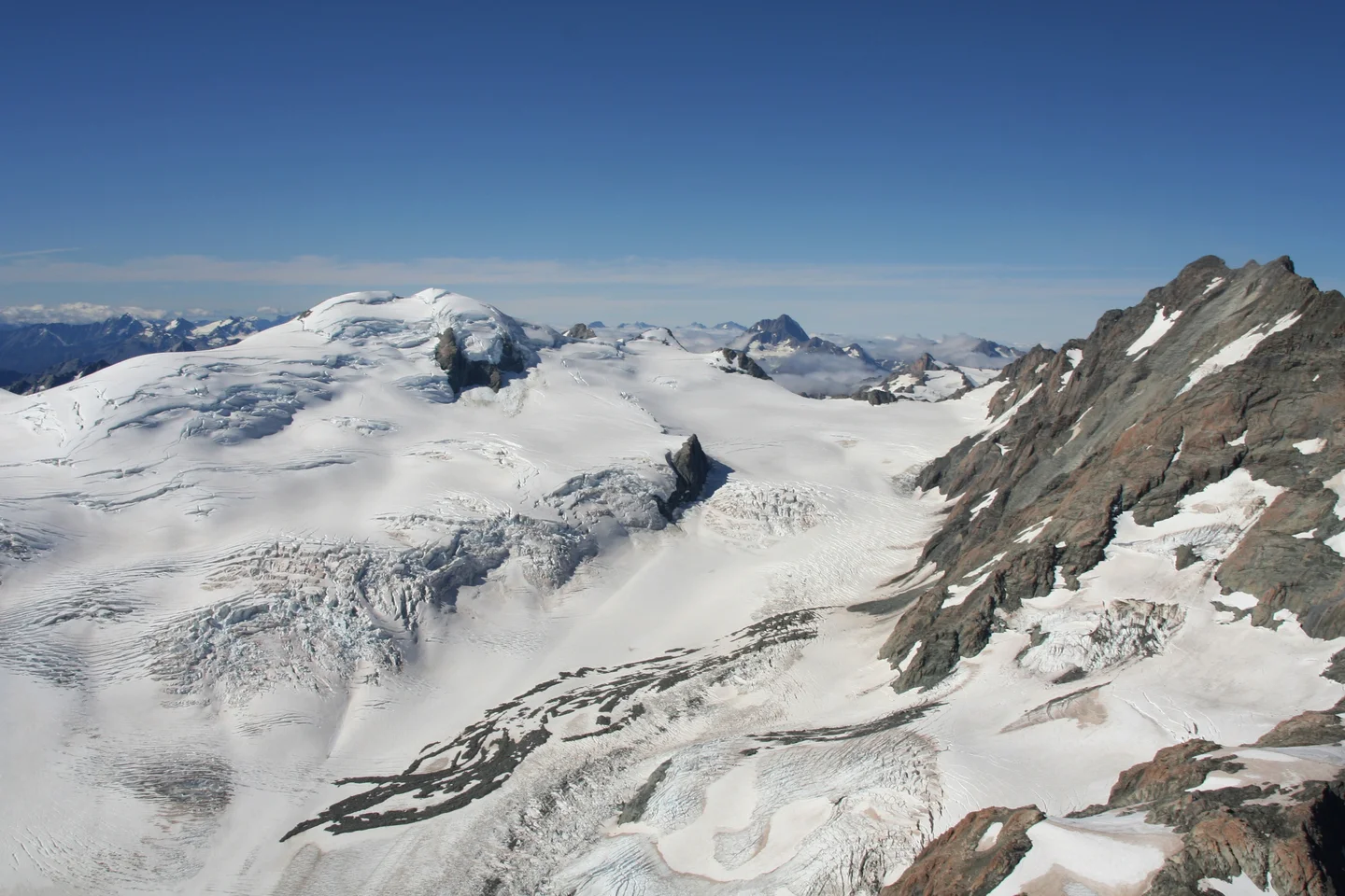Calligraphy on a glacier surface