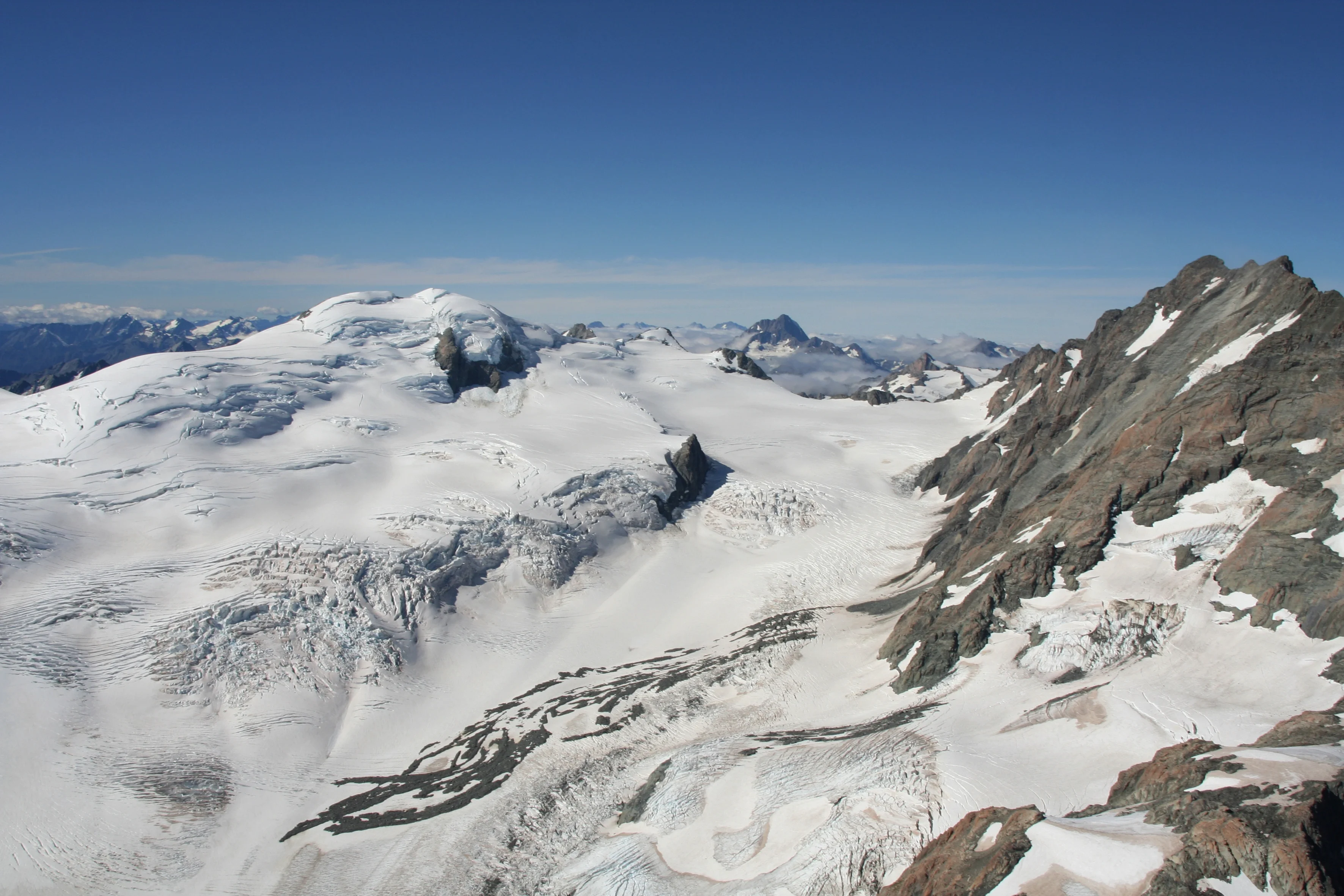 Calligraphy on a glacier surface
