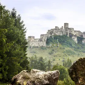 At the Spiš Castle gates