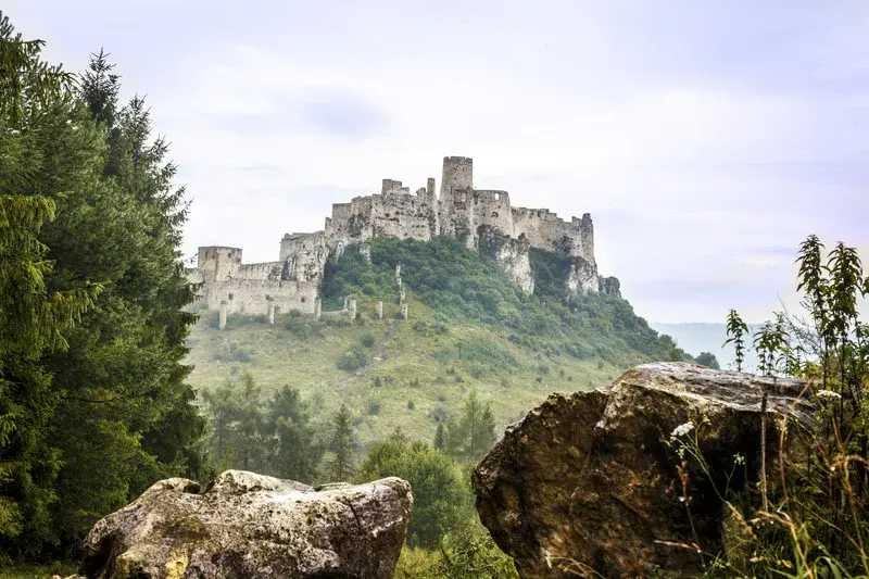 At the Spiš Castle gates
