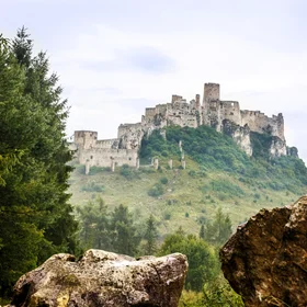 At the Spiš Castle gates