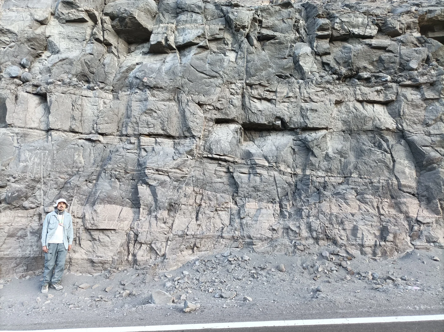 Normal fault in sandstones