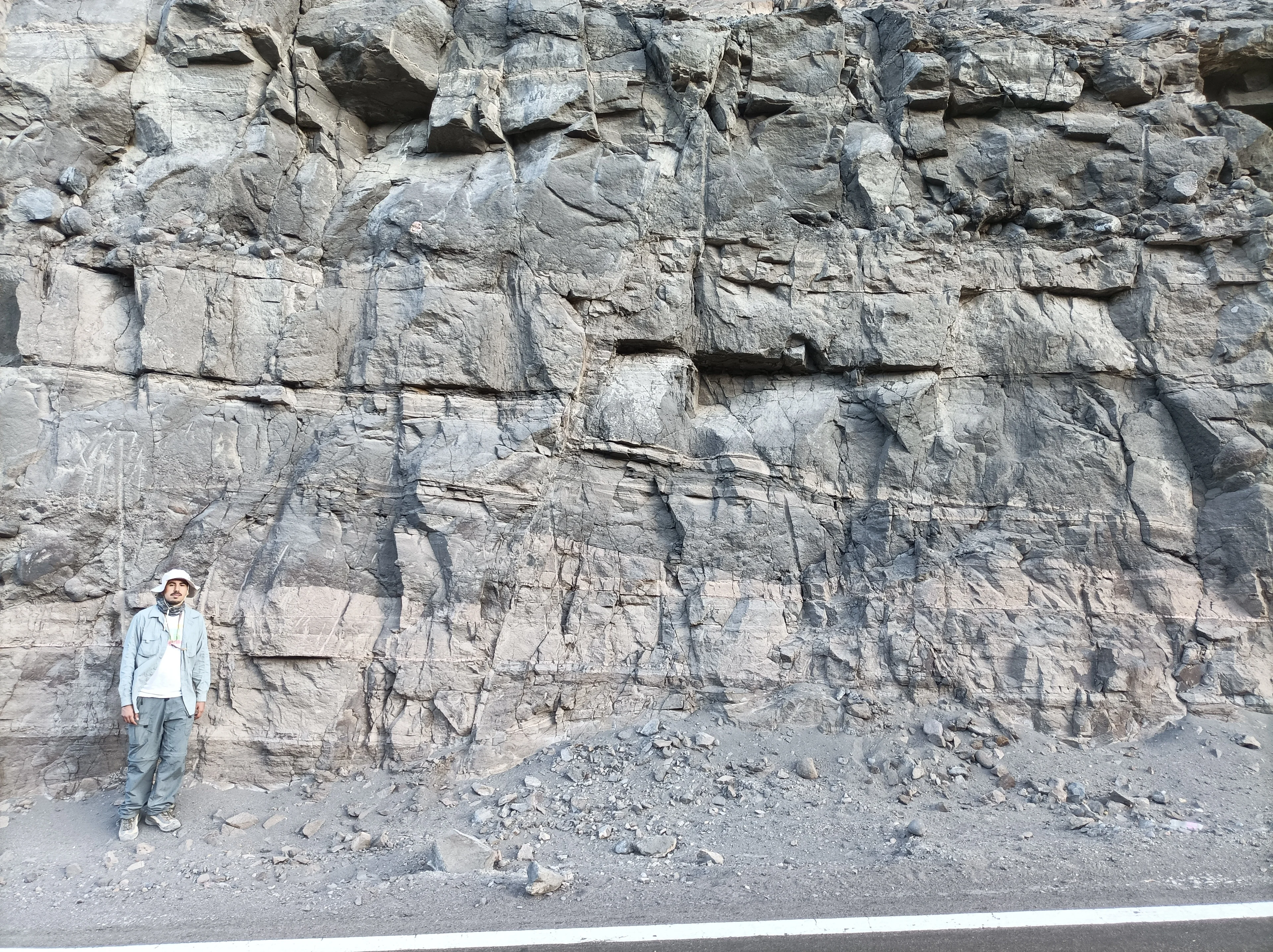 Normal fault in sandstones