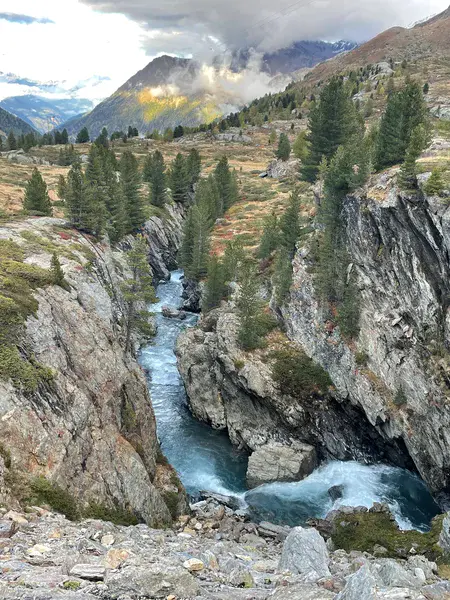 Astonishing Plima river in central European Alps