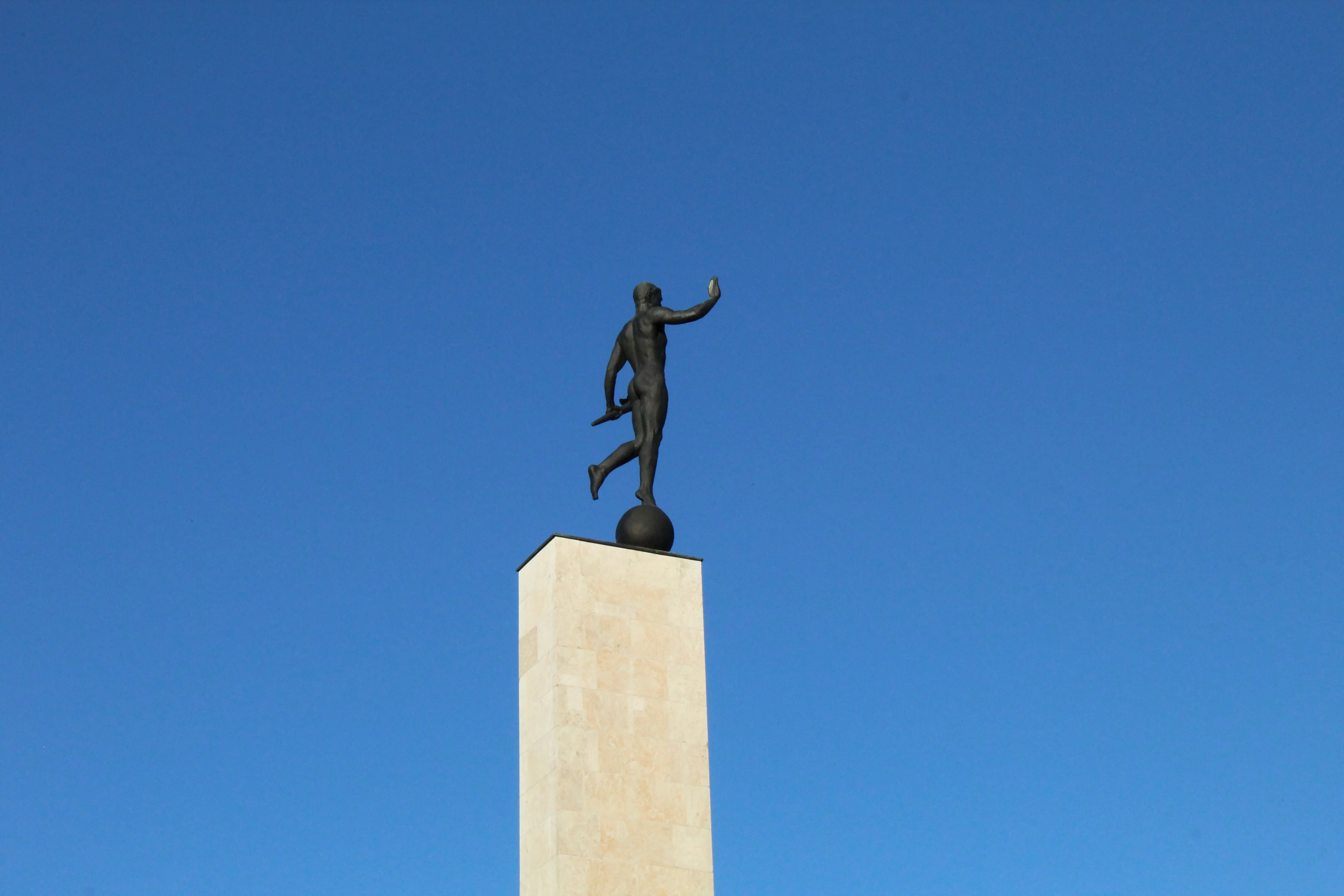 Torchbearer Pillar at the Maschsee in Hanover, Germany
