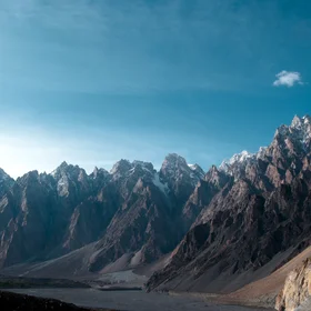 The Passu Cones and Hunza River