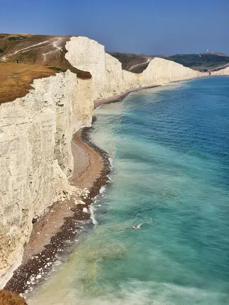 Rolling white hills.