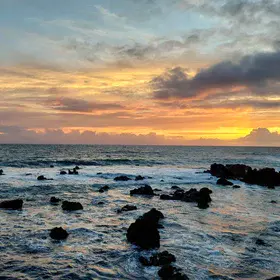 Transient Light on the Dynamic Coast of Porto Pim, Faial Island