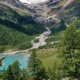 Glacial landscape of the Palü Glacier
