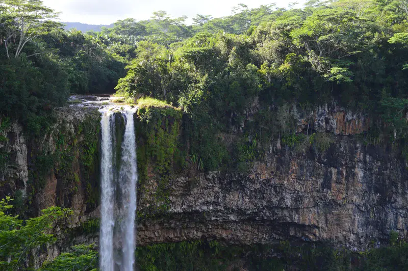 Tropical Drop in Volcanic Island