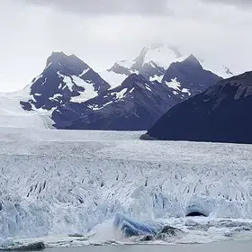 Calving aftermath at the Perito Moreno glacier