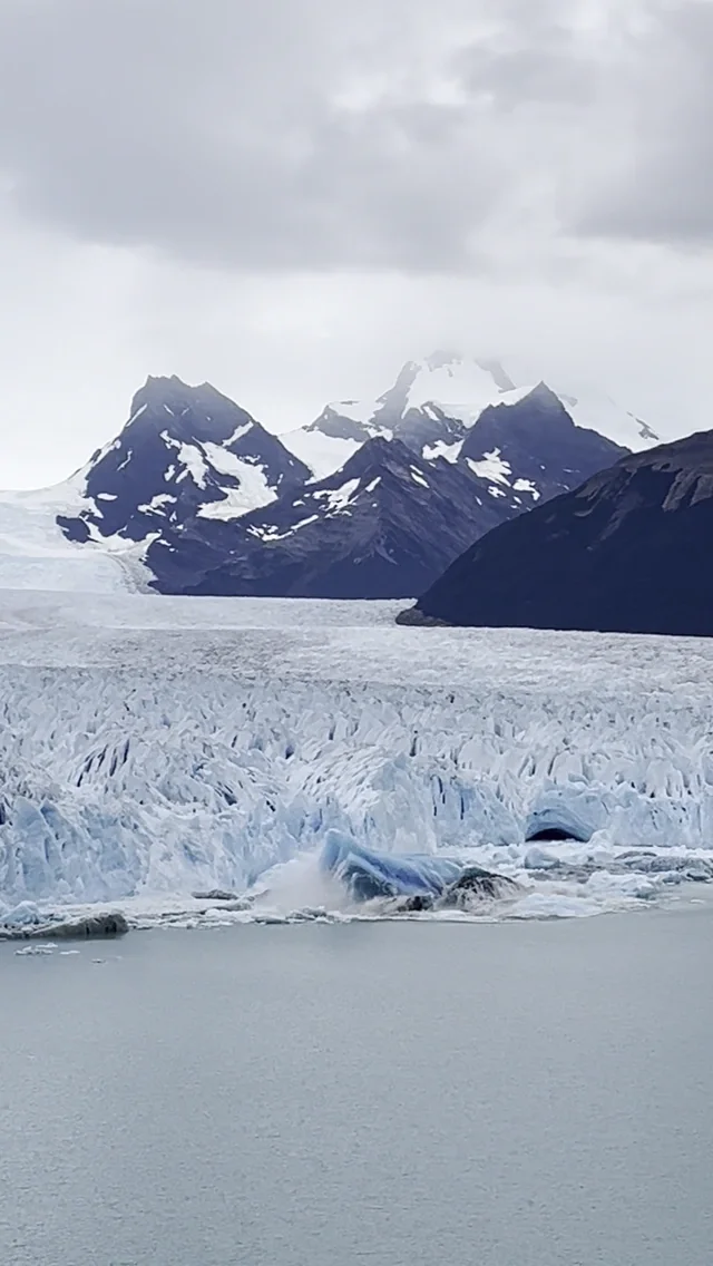 Calving aftermath at the Perito Moreno glacier