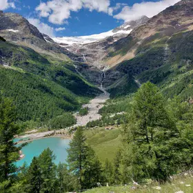 Glacial landscape of the Palü Glacier