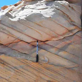 Cross-bedded sandstone of the Taref Formation, Western Desert, Egypt