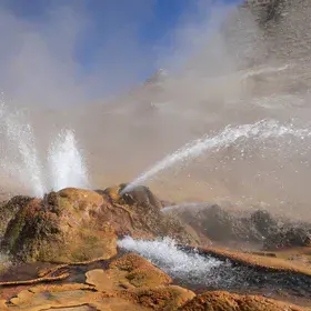 Darong Hot Spring, Zhongba County, in Xizang (Tibet)