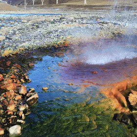 Luozha Hot Spring, Namling County, in Xizang (Tibet)